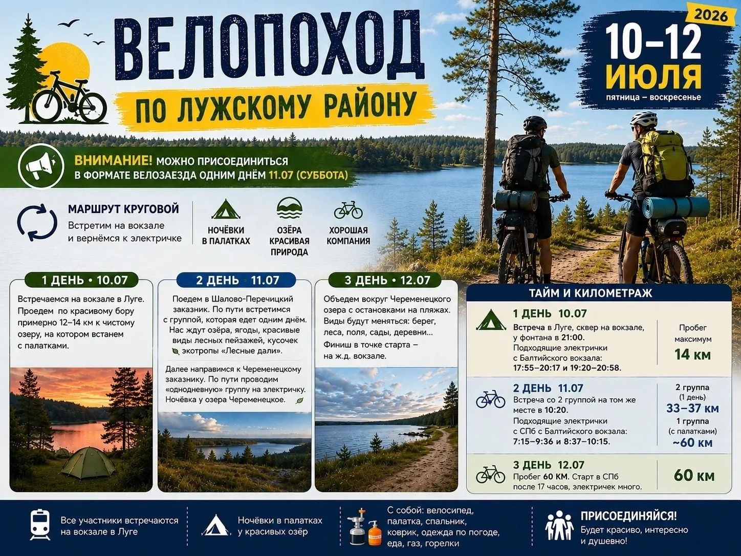 Велопоход по Лужскому району