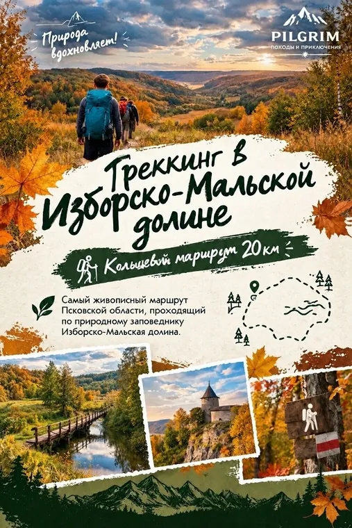Треккинг в Изборско-Мальской долине